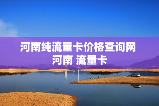 河南纯流量卡价格查询网 河南 流量卡