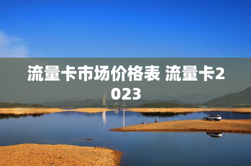 流量卡市场价格表 流量卡2023