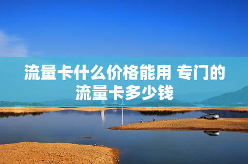 流量卡什么价格能用 专门的流量卡多少钱