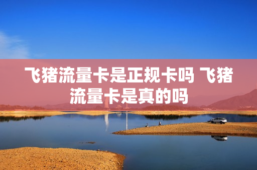 飞猪流量卡是正规卡吗 飞猪流量卡是真的吗