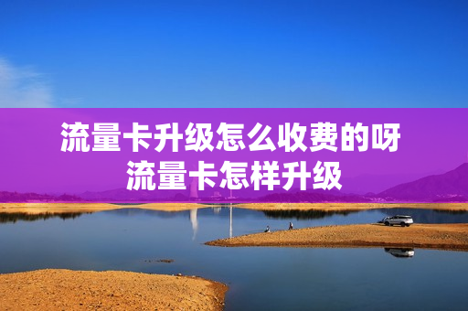 流量卡升级怎么收费的呀 流量卡怎样升级