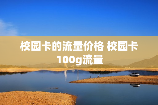 校园卡的流量价格 校园卡100g流量
