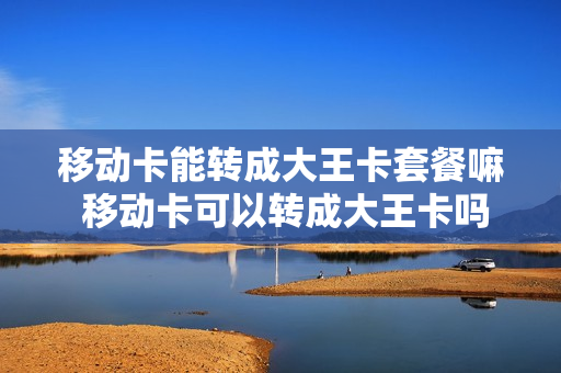 移动卡能转成大王卡套餐嘛 移动卡可以转成大王卡吗?
