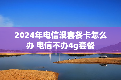 2024年电信没套餐卡怎么办 电信不办4g套餐