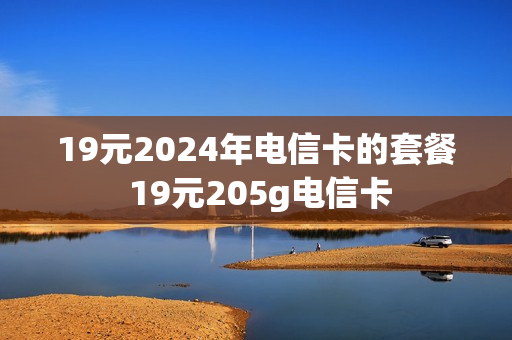 19元2024年电信卡的套餐 19元205g电信卡
