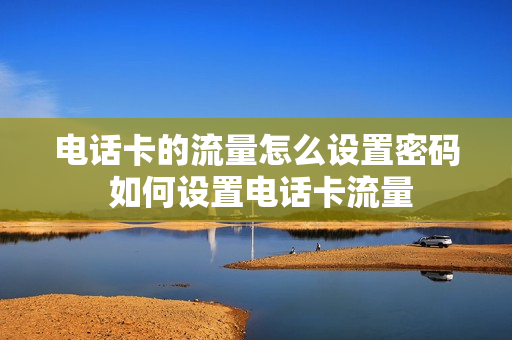 电话卡的流量怎么设置密码 如何设置电话卡流量
