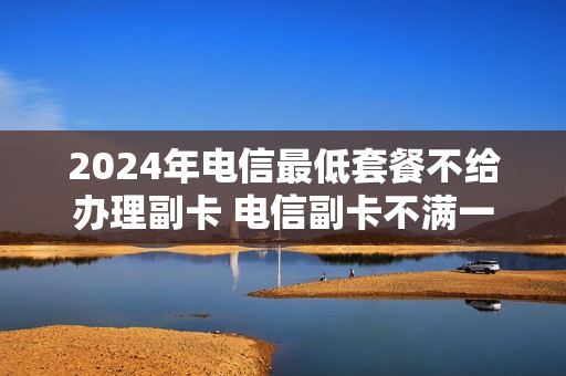 2024年电信最低套餐不给办理副卡 电信副卡不满一年可以取消吗