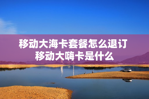 移动大海卡套餐怎么退订 移动大嗨卡是什么