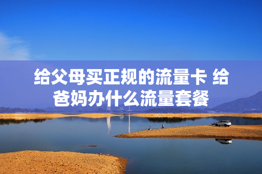 给父母买正规的流量卡 给爸妈办什么流量套餐