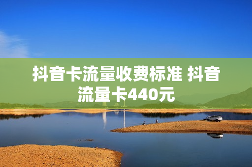 抖音卡流量收费标准 抖音流量卡440元