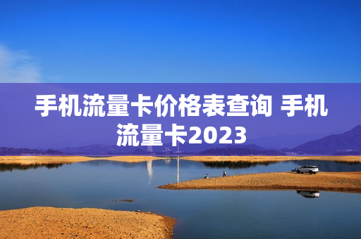 手机流量卡价格表查询 手机流量卡2023
