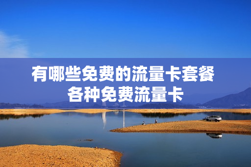 有哪些免费的流量卡套餐 各种免费流量卡