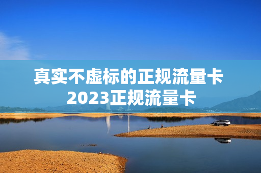 真实不虚标的正规流量卡 2023正规流量卡