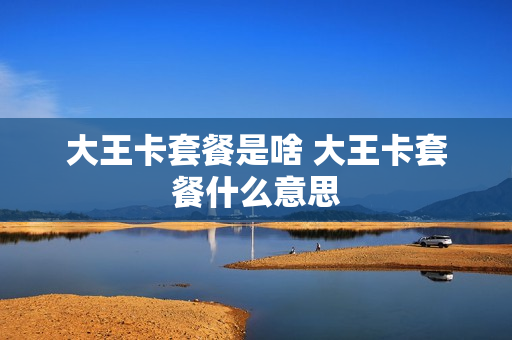 大王卡套餐是啥 大王卡套餐什么意思