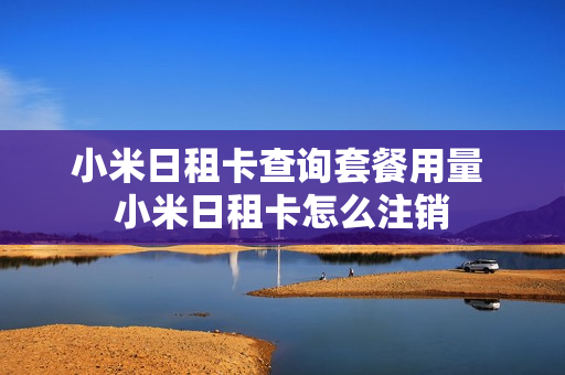 小米日租卡查询套餐用量 小米日租卡怎么注销