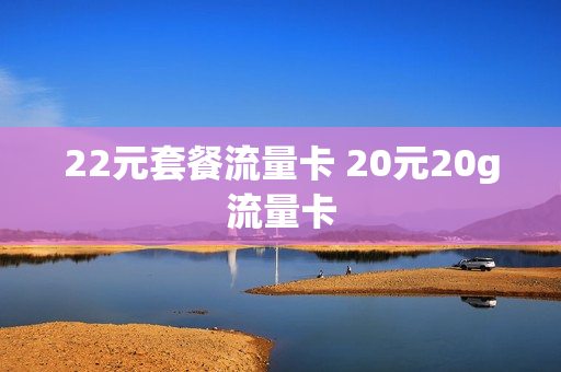 22元套餐流量卡 20元20g流量卡