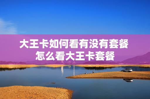 大王卡如何看有没有套餐 怎么看大王卡套餐