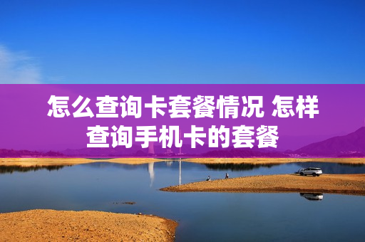 怎么查询卡套餐情况 怎样查询手机卡的套餐