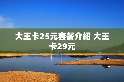 大王卡25元套餐介绍 大王卡29元
