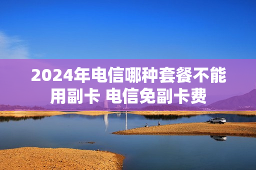 2024年电信哪种套餐不能用副卡 电信免副卡费
