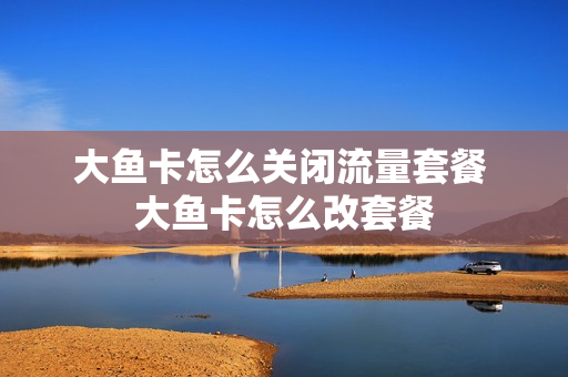 大鱼卡怎么关闭流量套餐 大鱼卡怎么改套餐