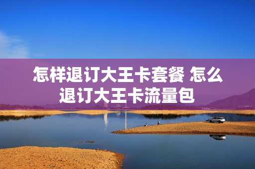 怎样退订大王卡套餐 怎么退订大王卡流量包