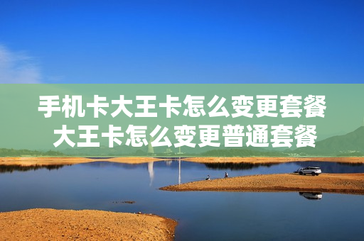 手机卡大王卡怎么变更套餐 大王卡怎么变更普通套餐