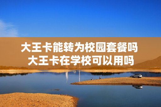 大王卡能转为校园套餐吗 大王卡在学校可以用吗