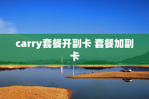 carry套餐开副卡 套餐加副卡
