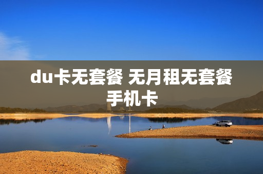du卡无套餐 无月租无套餐手机卡