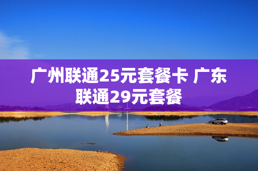 广州联通25元套餐卡 广东联通29元套餐