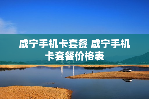 咸宁手机卡套餐 咸宁手机卡套餐价格表