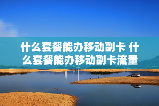 什么套餐能办移动副卡 什么套餐能办移动副卡流量