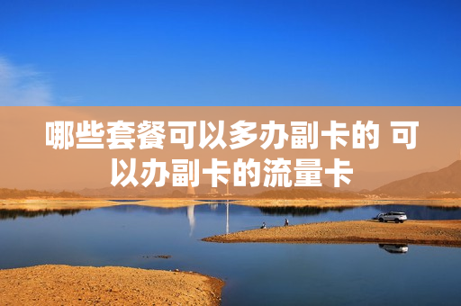 哪些套餐可以多办副卡的 可以办副卡的流量卡