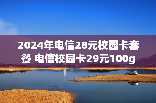 2024年电信28元校园卡套餐 电信校园卡29元100g
