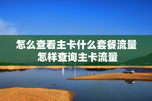 怎么查看主卡什么套餐流量 怎样查询主卡流量
