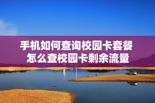 手机如何查询校园卡套餐 怎么查校园卡剩余流量
