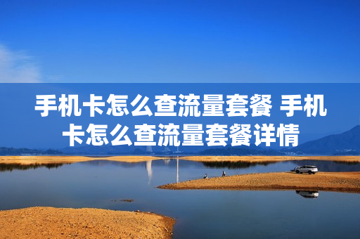 手机卡怎么查流量套餐 手机卡怎么查流量套餐详情