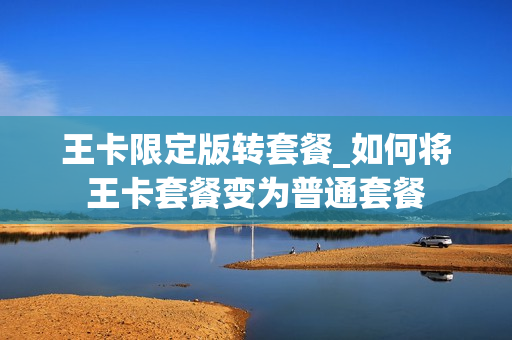 王卡限定版转套餐_如何将王卡套餐变为普通套餐
