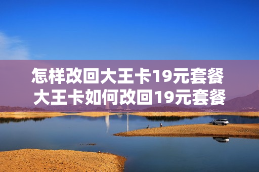 怎样改回大王卡19元套餐 大王卡如何改回19元套餐