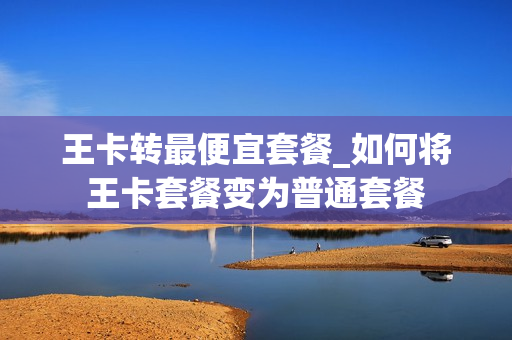 王卡转最便宜套餐_如何将王卡套餐变为普通套餐