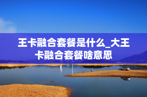 王卡融合套餐是什么_大王卡融合套餐啥意思