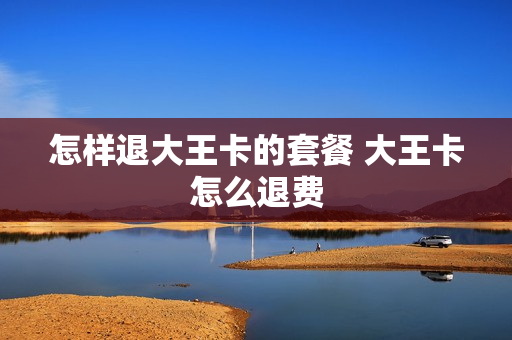 怎样退大王卡的套餐 大王卡怎么退费