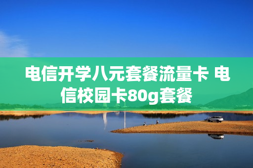 电信开学八元套餐流量卡 电信校园卡80g套餐