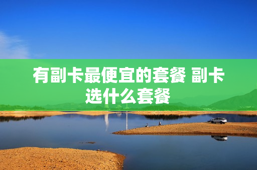 有副卡最便宜的套餐 副卡选什么套餐