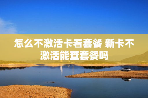 怎么不激活卡看套餐 新卡不激活能查套餐吗