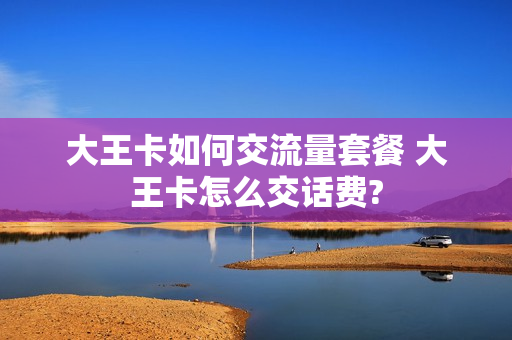 大王卡如何交流量套餐 大王卡怎么交话费?