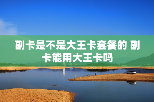 副卡是不是大王卡套餐的 副卡能用大王卡吗