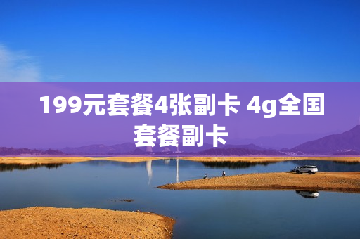 199元套餐4张副卡 4g全国套餐副卡
