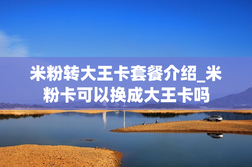 米粉转大王卡套餐介绍_米粉卡可以换成大王卡吗